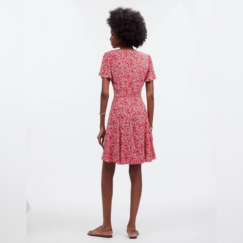 Madewell Flutter-Sleeve Mini Dress in Floral size 2 - Picture 3 of 11